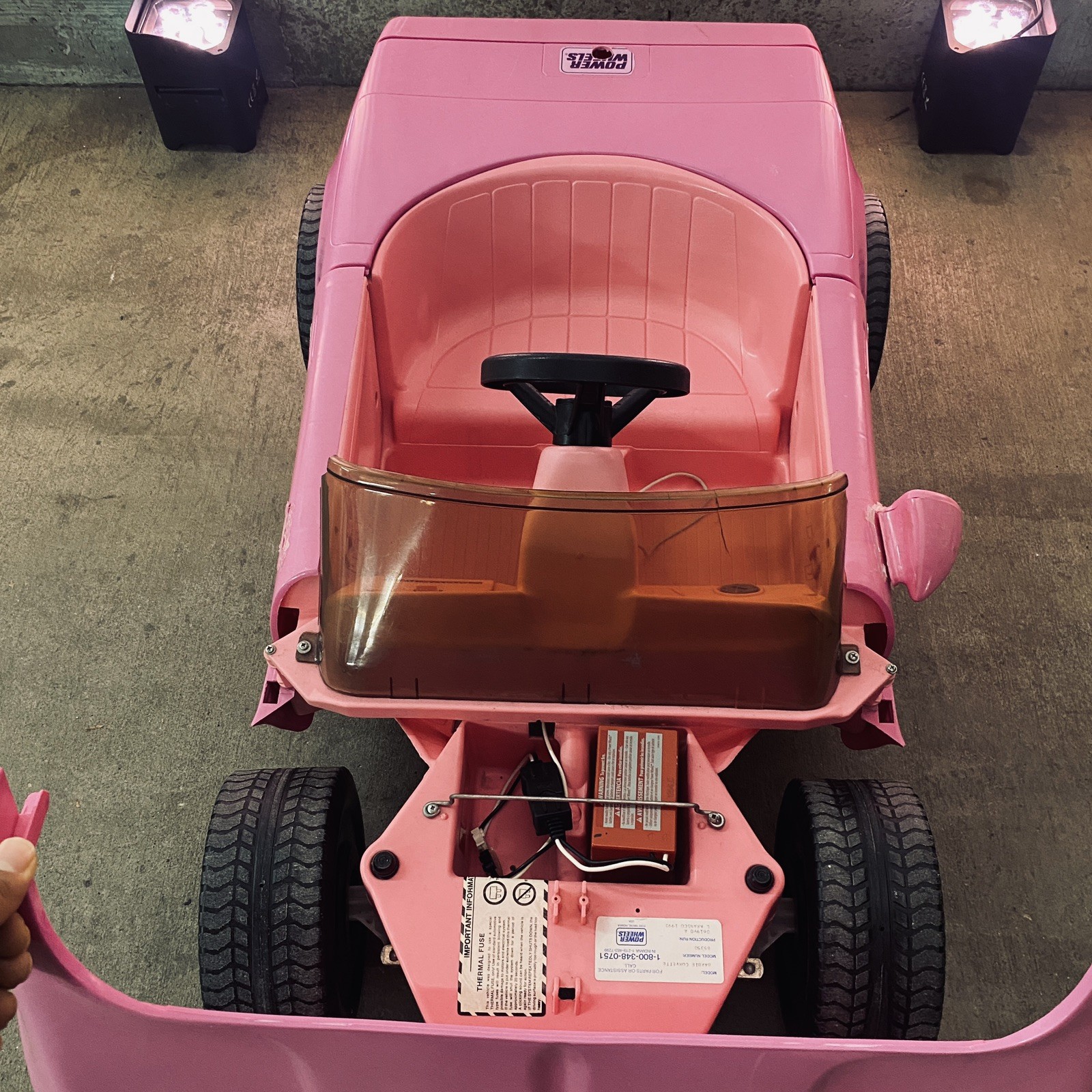 1990 Power Wheels Barbie Pink Corvette *PICKUP ONLY* w/ New Battery