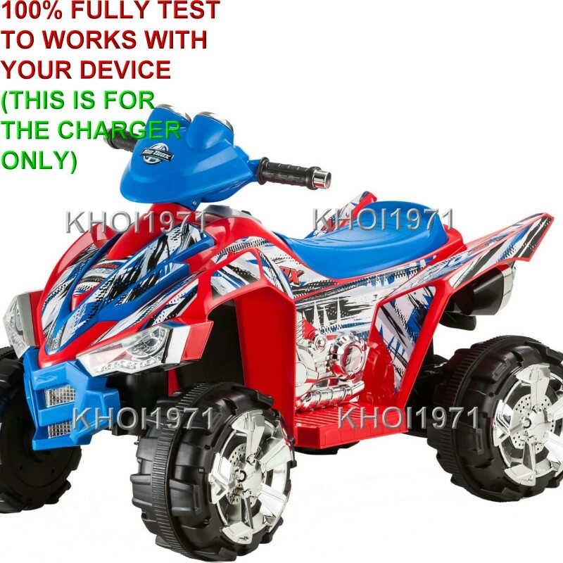 WALL charger AC adapter for KID TRAX MOTO Disney QUAD 6V battery ride on car