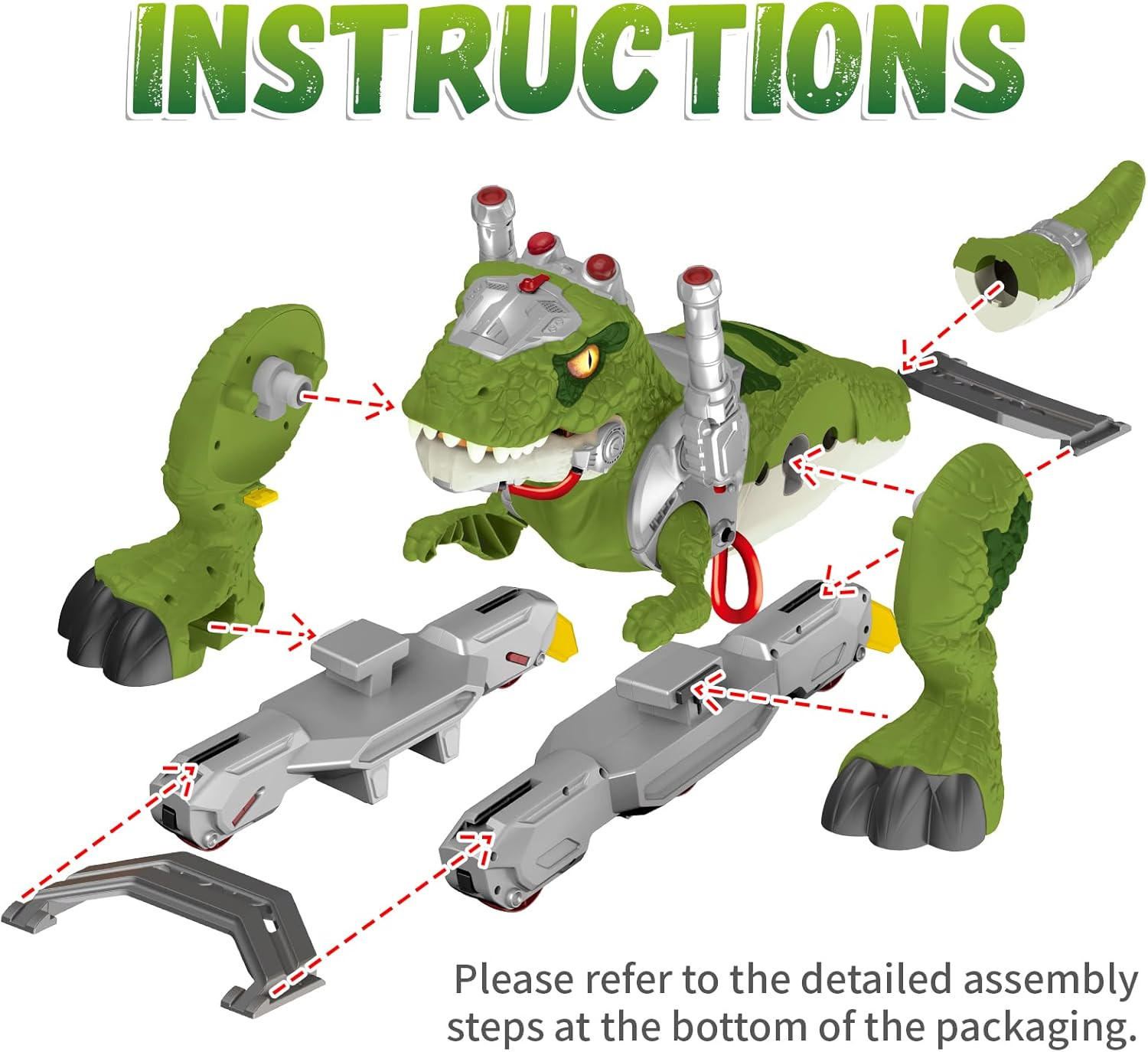 Dinosaur Ride on Toy Cars for Kids, Toddler Electric Ride on Toys with Music, Li