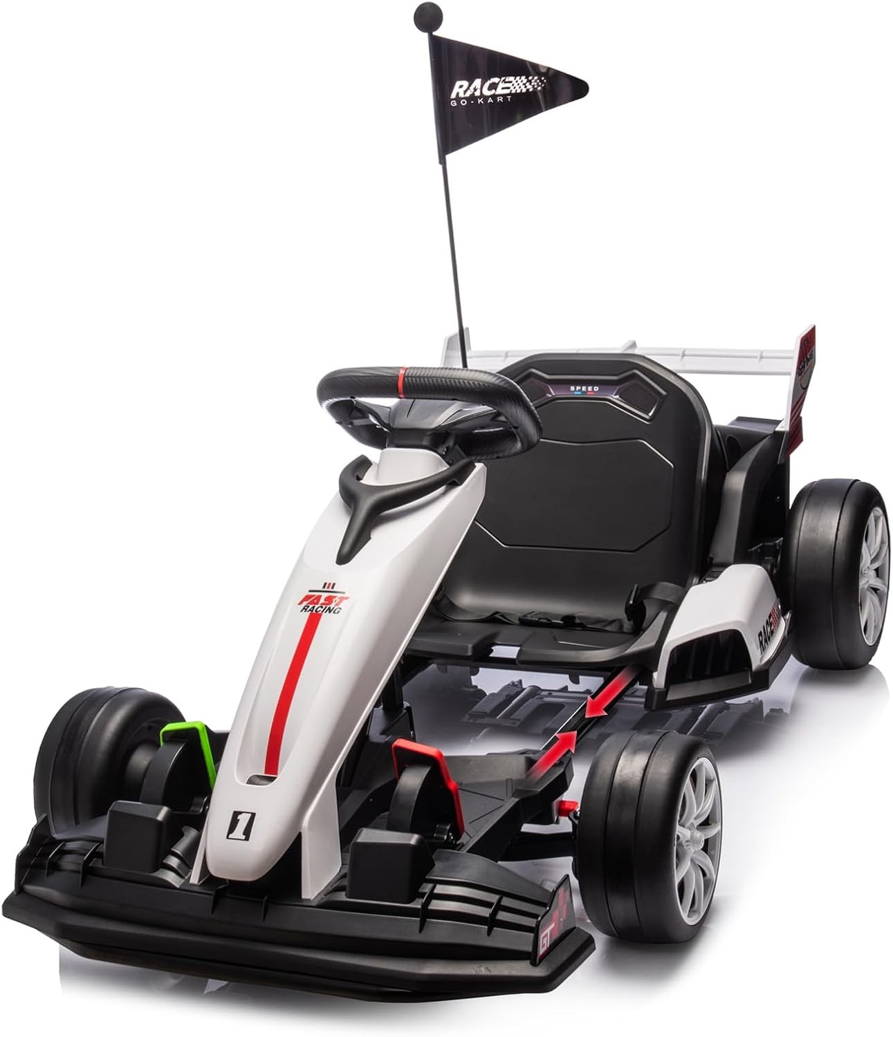 Garvee 24V Electric Go Kart Toy for Kids,Fast Speed 7.5 Mph Ride on Drifting Car