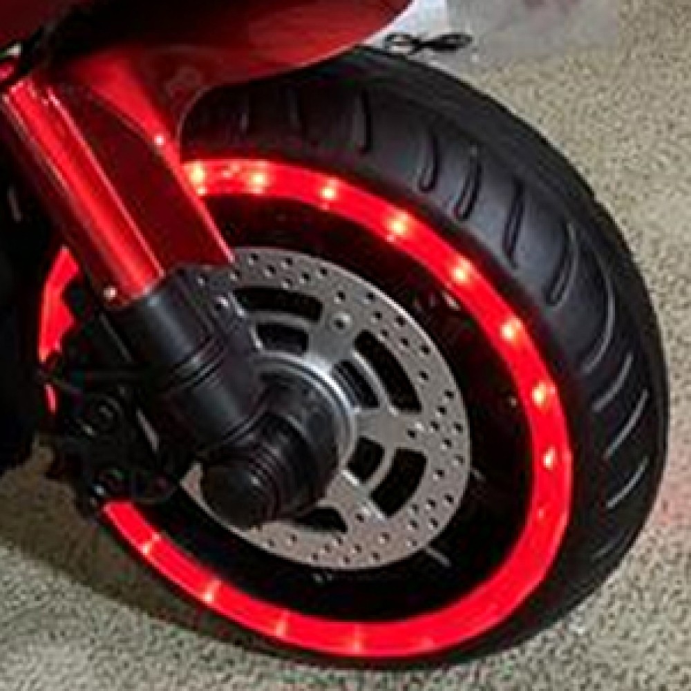 Kids Electric Motorcycle Ride Safe For 3-6 Years Kids,Lighting Wheels Bike Ride