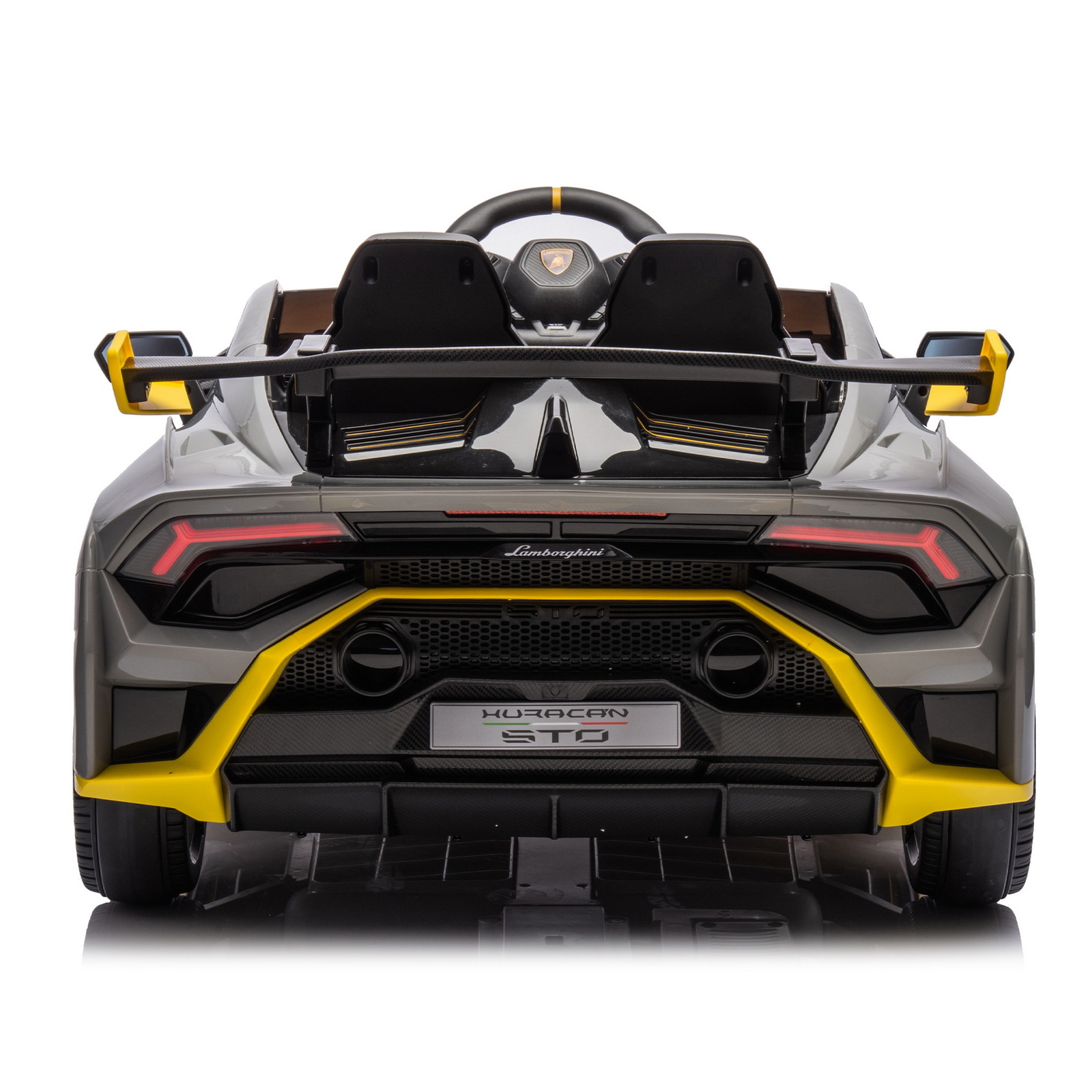 24V Licensed Lamborghini Huracan STO Ride On Super Car 360° Spin Drift LED Music
