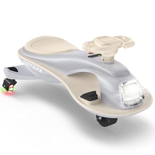 Gotrax WG1 Electric Wiggle Car for Kids – 12V Big Battery – Gray – 120Min