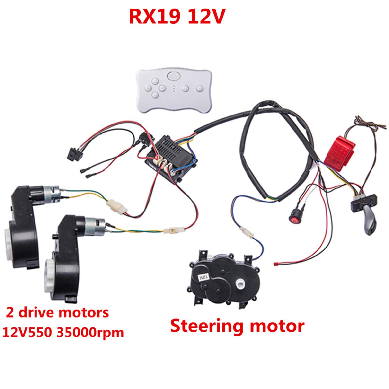 Kids Ride On Car 12V DIY Modified Harness Complete Set of Remote Large