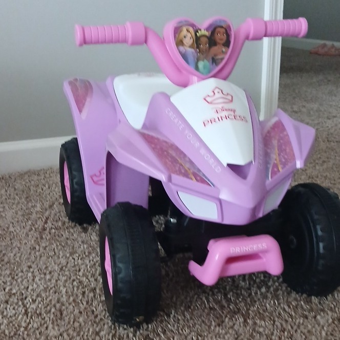 Disney Princess Battery Operated Ride-On Quad Pink for Ages 1-4