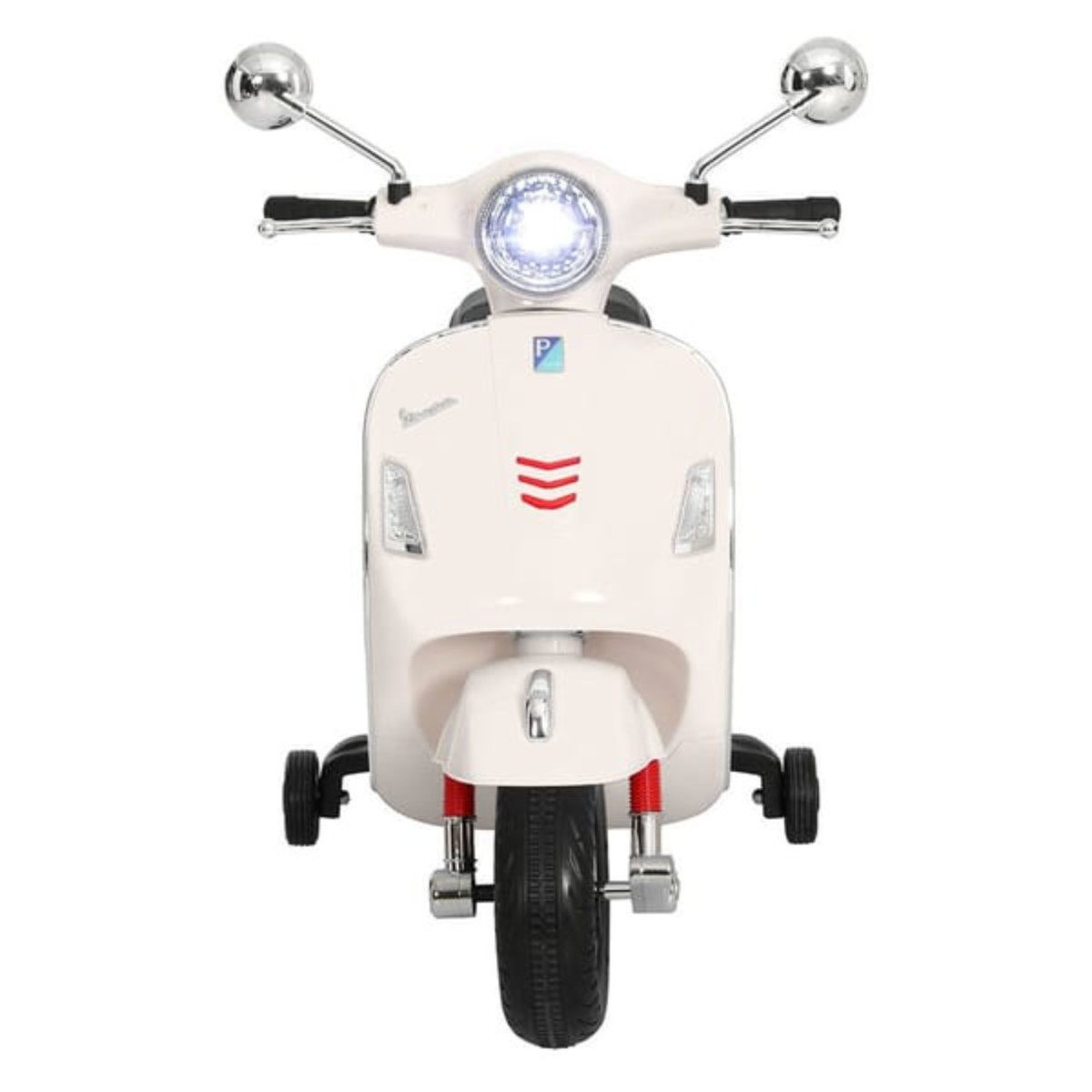 Kids Electric Ride On Vespa Style GTS Scooter Motorbike White AU