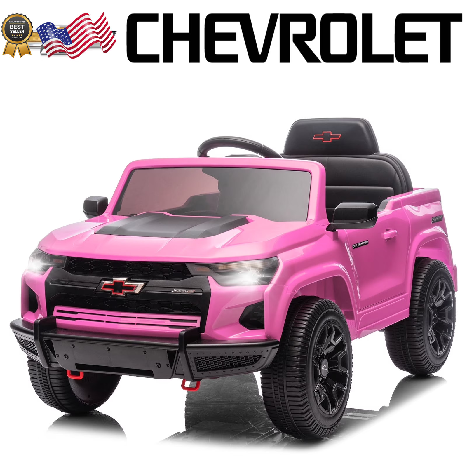 12V Licensed Chevrolet Colorado Electric Ride on Car Toy for Toddler Kid NEW