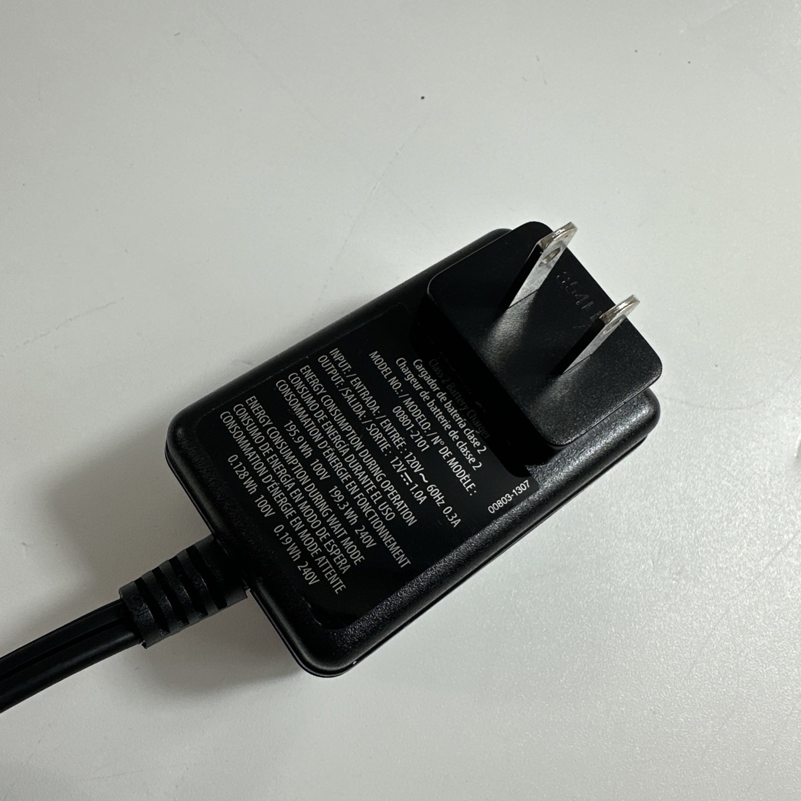 Fisher Price Power Wheels 12V Class 2 Battery Charger Wall Plug 00801-2101, 120v