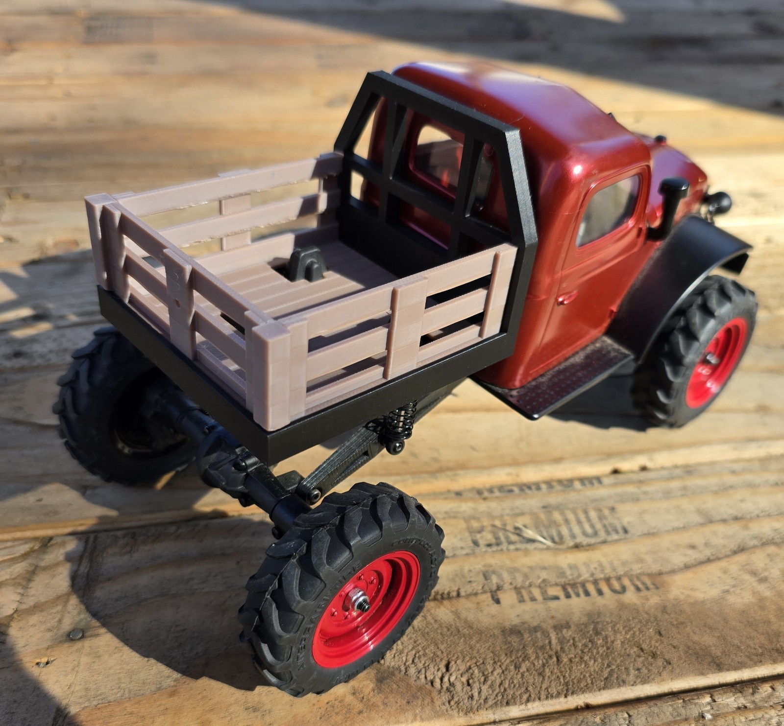 Truck Bed Upgrade Parts (NO Truck Included ) for FCX24 Power Wagon farm Flatbed
