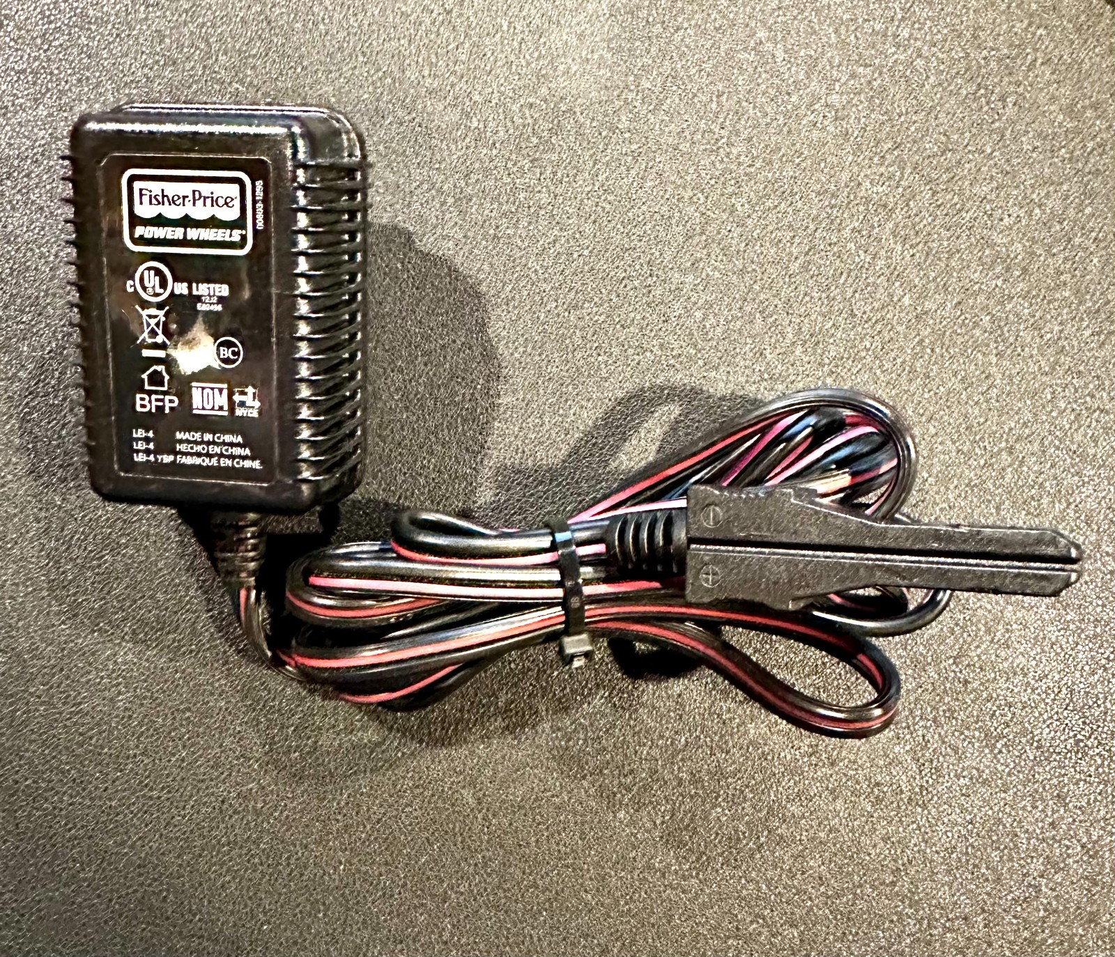 GENUINE Power Wheels 12v Grey Battery Charger 00801-1778 – 1.0 Amp FREE SHIPPING