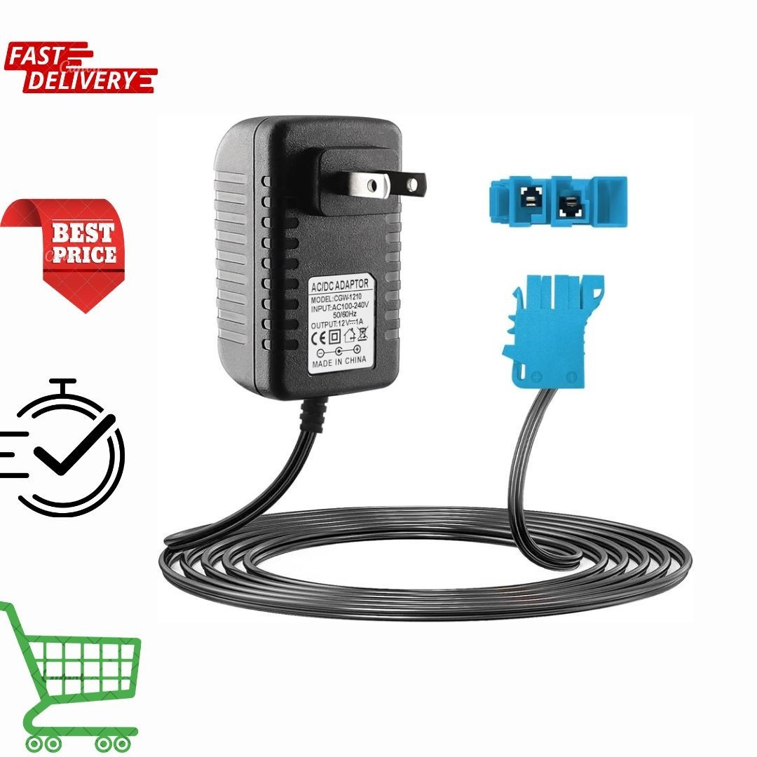 12V Battery Charger for Peg Perego, Ground Force Tractor John Deere Gator XUV US