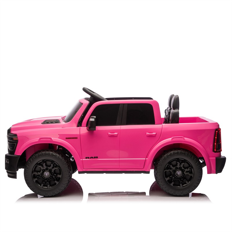 24V 160W Dodge RAM 2-Seater Kid Ride On Truck w/ Remote Control 2WD Car for 3-6