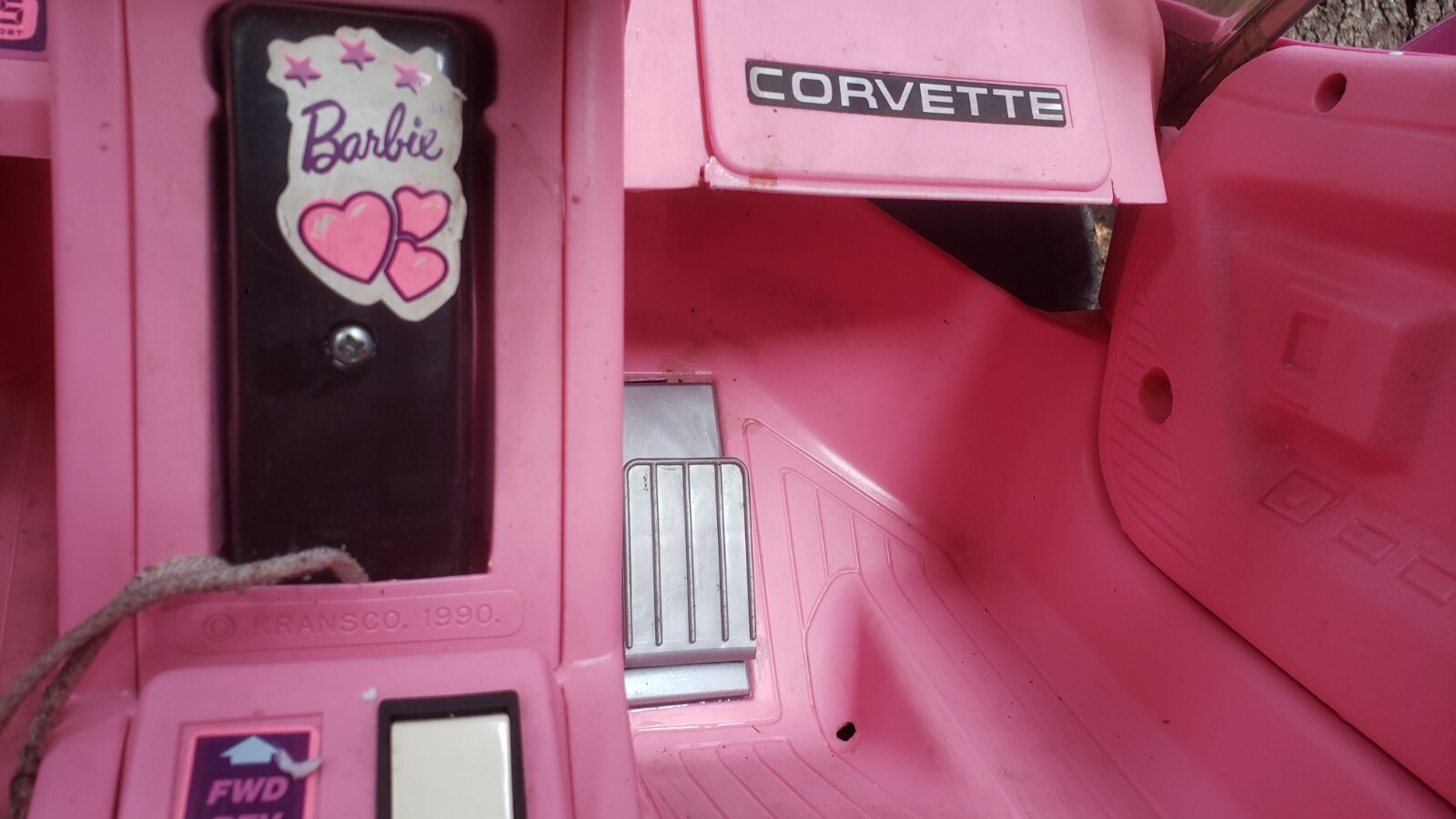Barbie Corvette 1990 Vintage Power Wheels Pink Original SHIPPED