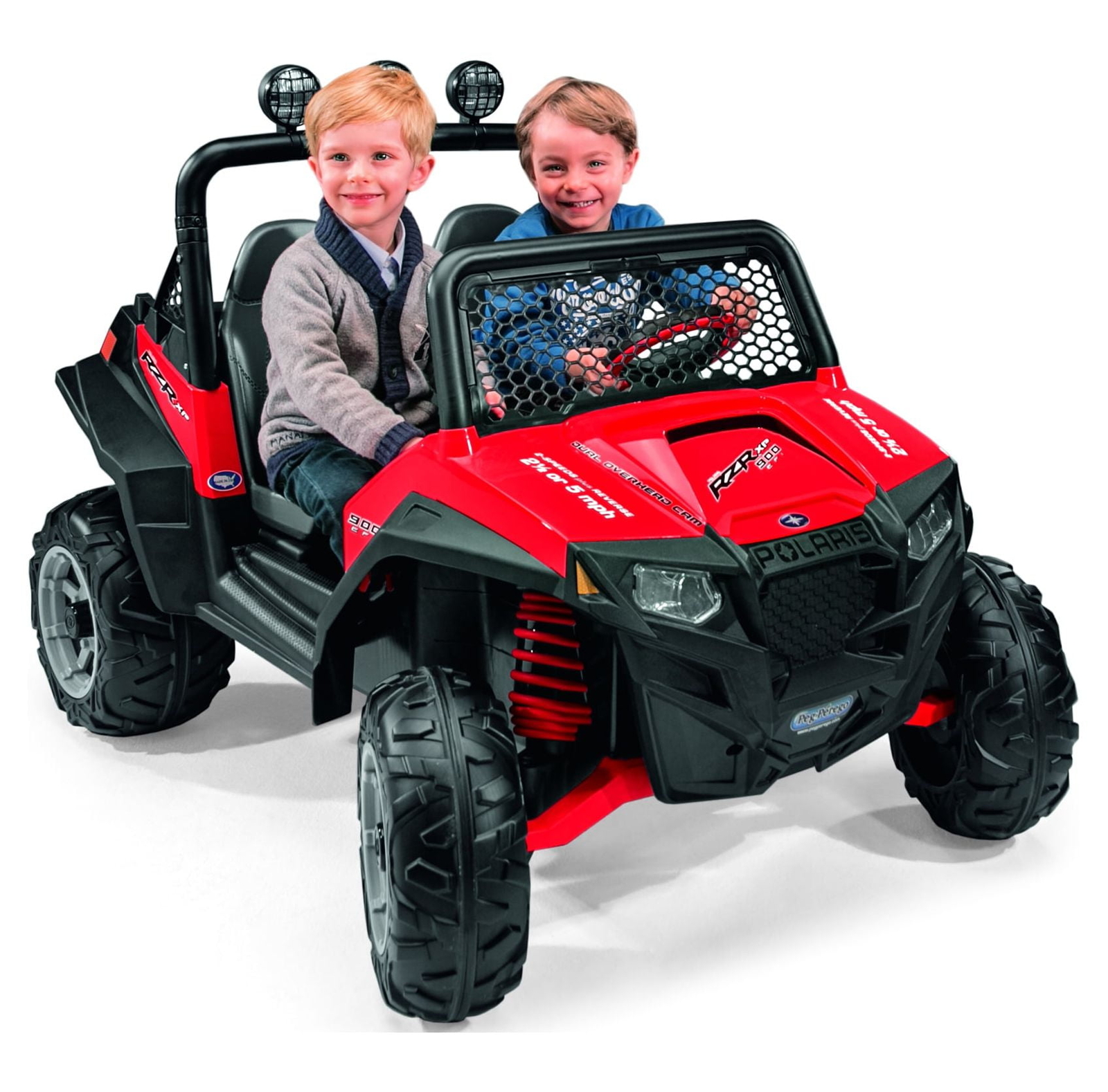 Peg Perego Polaris Ranger RZR 900 12V Battery-Powered Ride-on Toy Red or Pink