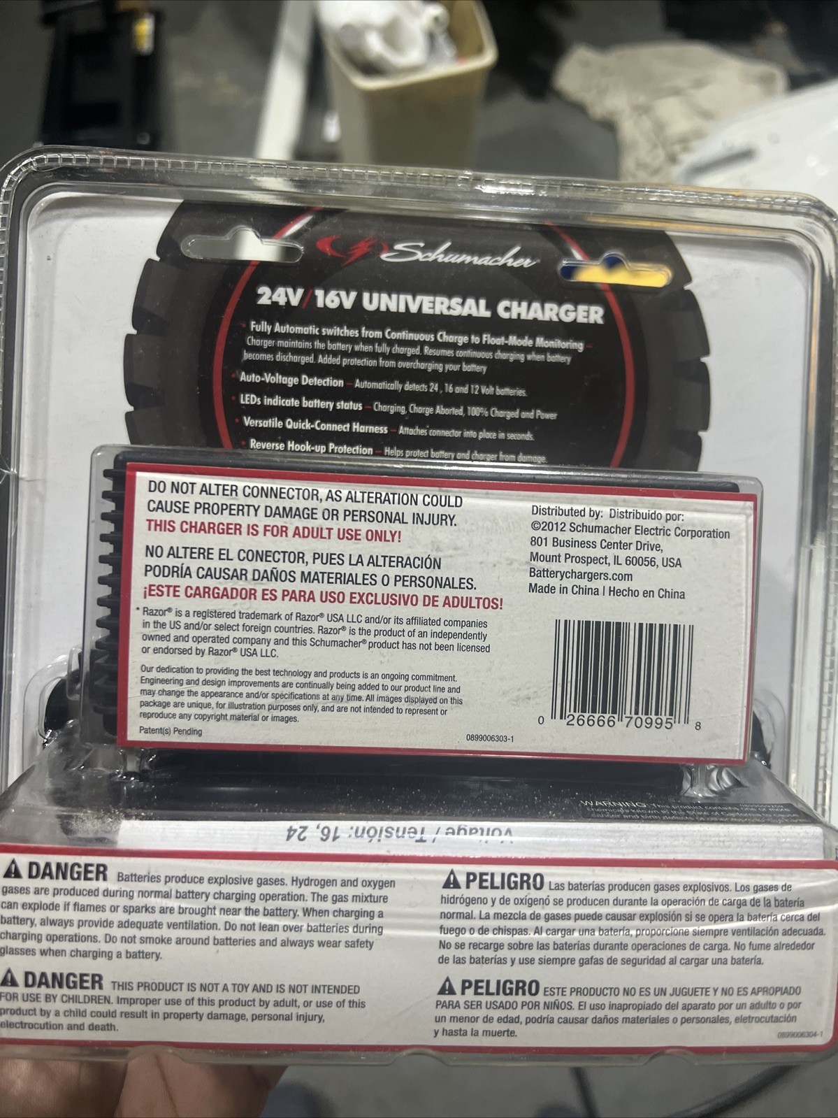 Schumacher CR-2 Charge ‘n Ride 24V/16V/12V Universal Battery Ride On Toy Charger