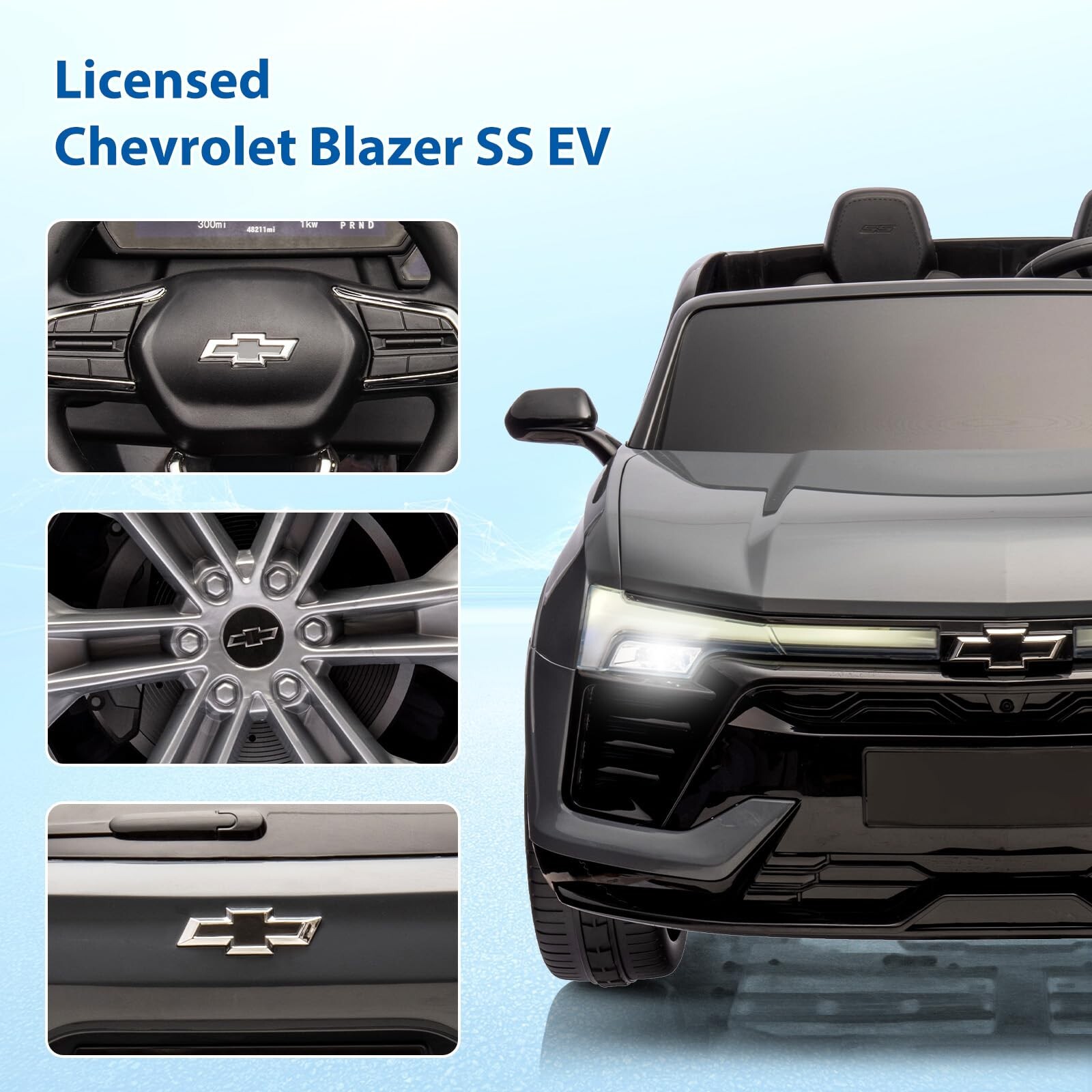 Kids Ride On Car 24V 2-Seater SUV Licensed Chevrolet Blazer w/ Remote Control