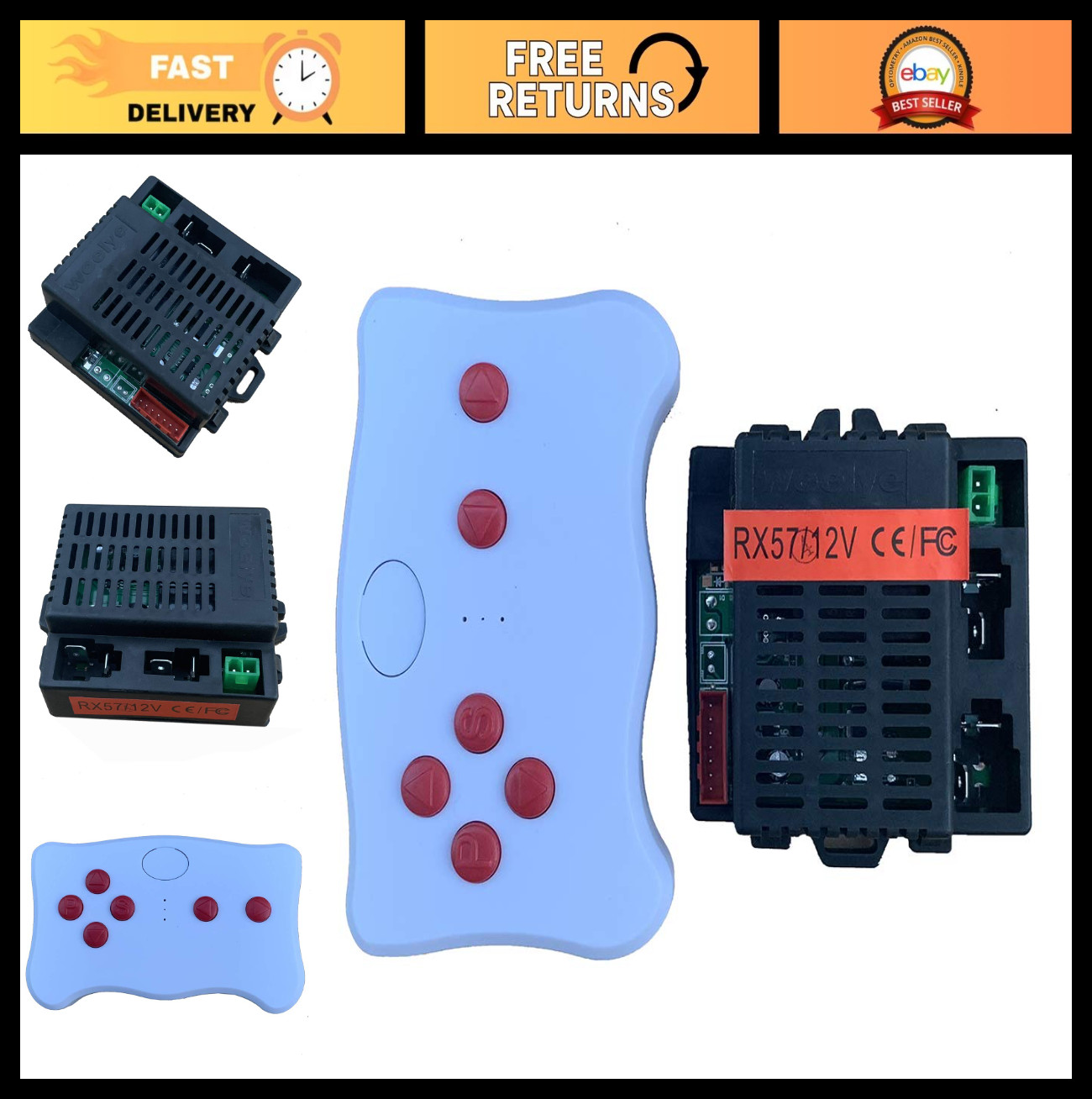 12V Kids Electric Ride On Car Replacement Parts – Bluetooth Remote Control Acces