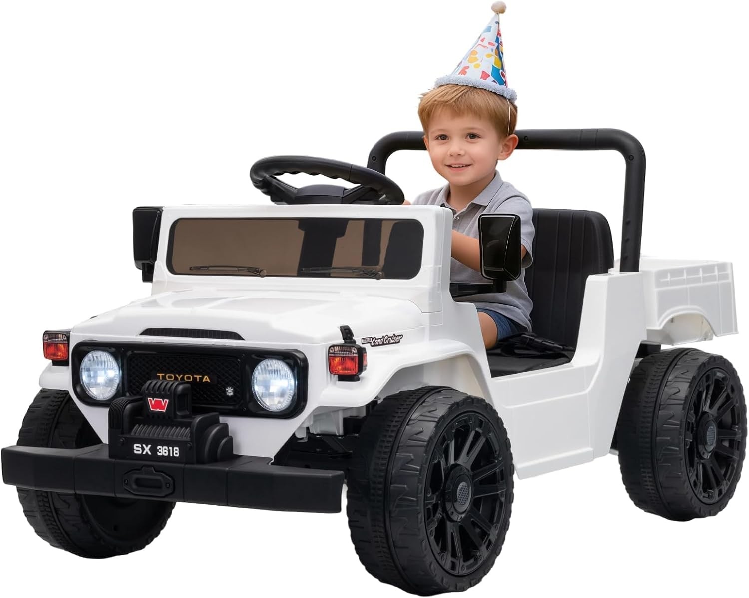 Licensed Ride On Car for Kids, 12V Electric Toy Truck with Parent Remote Control