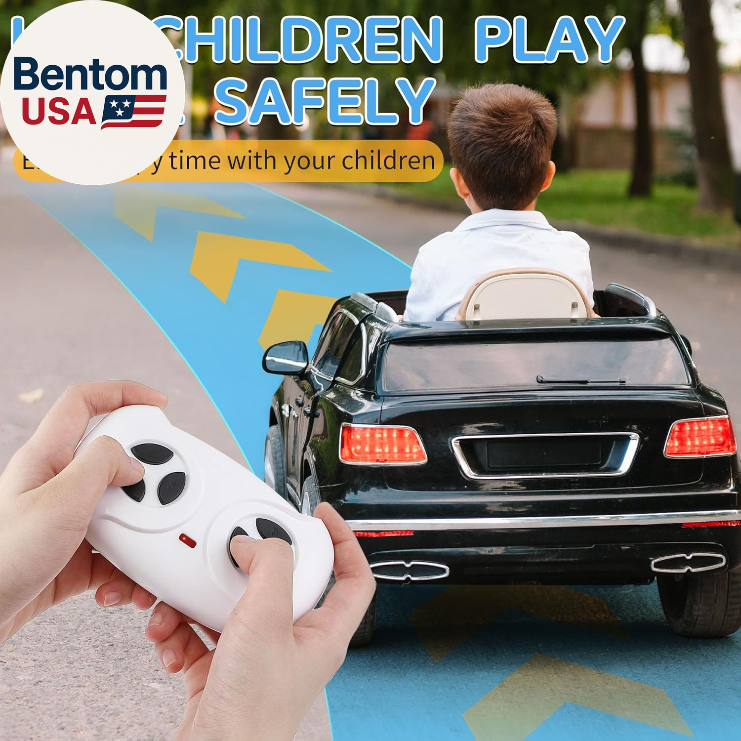 2.4G Remote Control for Kids Electric Car, White Remote Control for 12V Electric