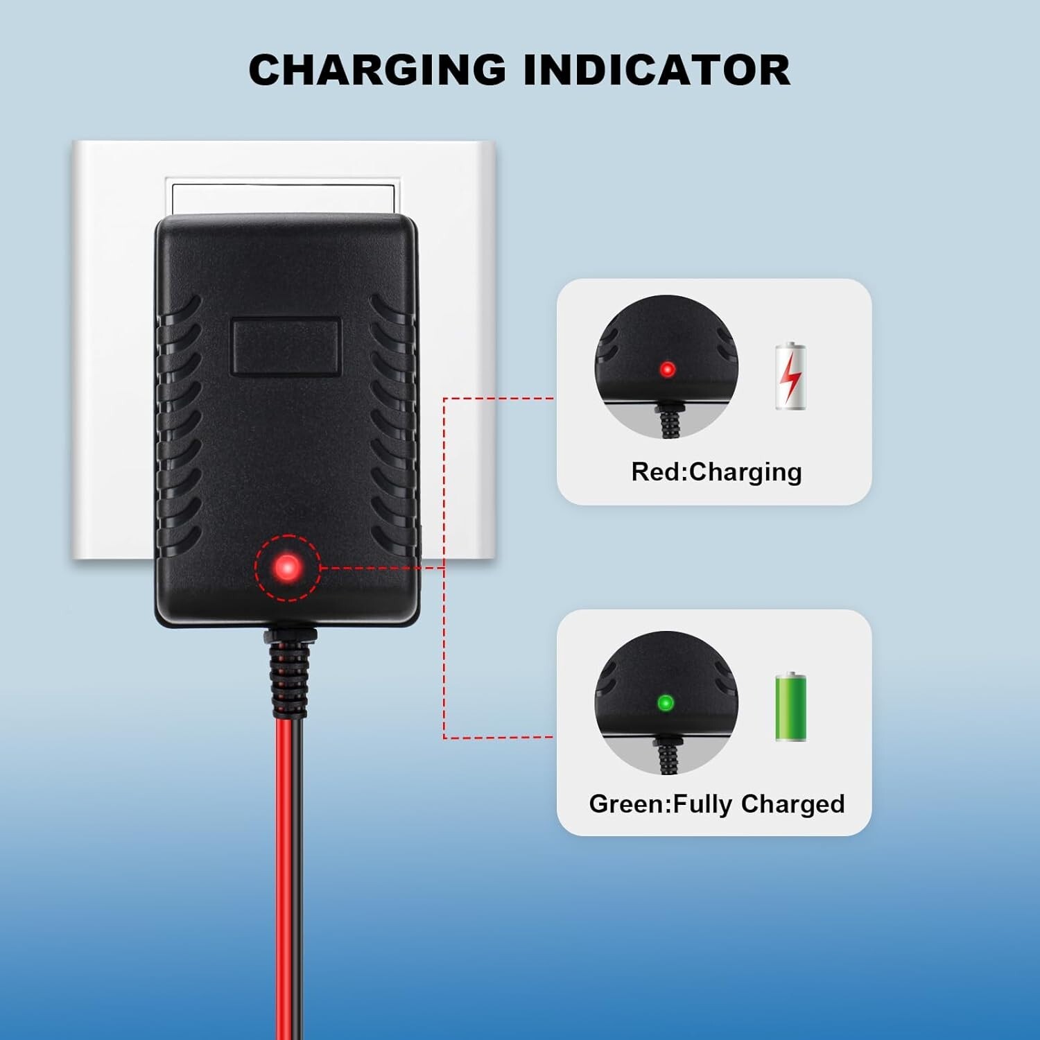 6V Kids Ride On Car Charger 6 Volt Battery Charger BMX X6 Kid TRAX Disney GMC