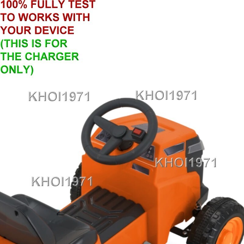 WALL Charger AC adapter FOR KT1502WM KIDTRAX Mow & Go Lawn Mower ride on 6V batt
