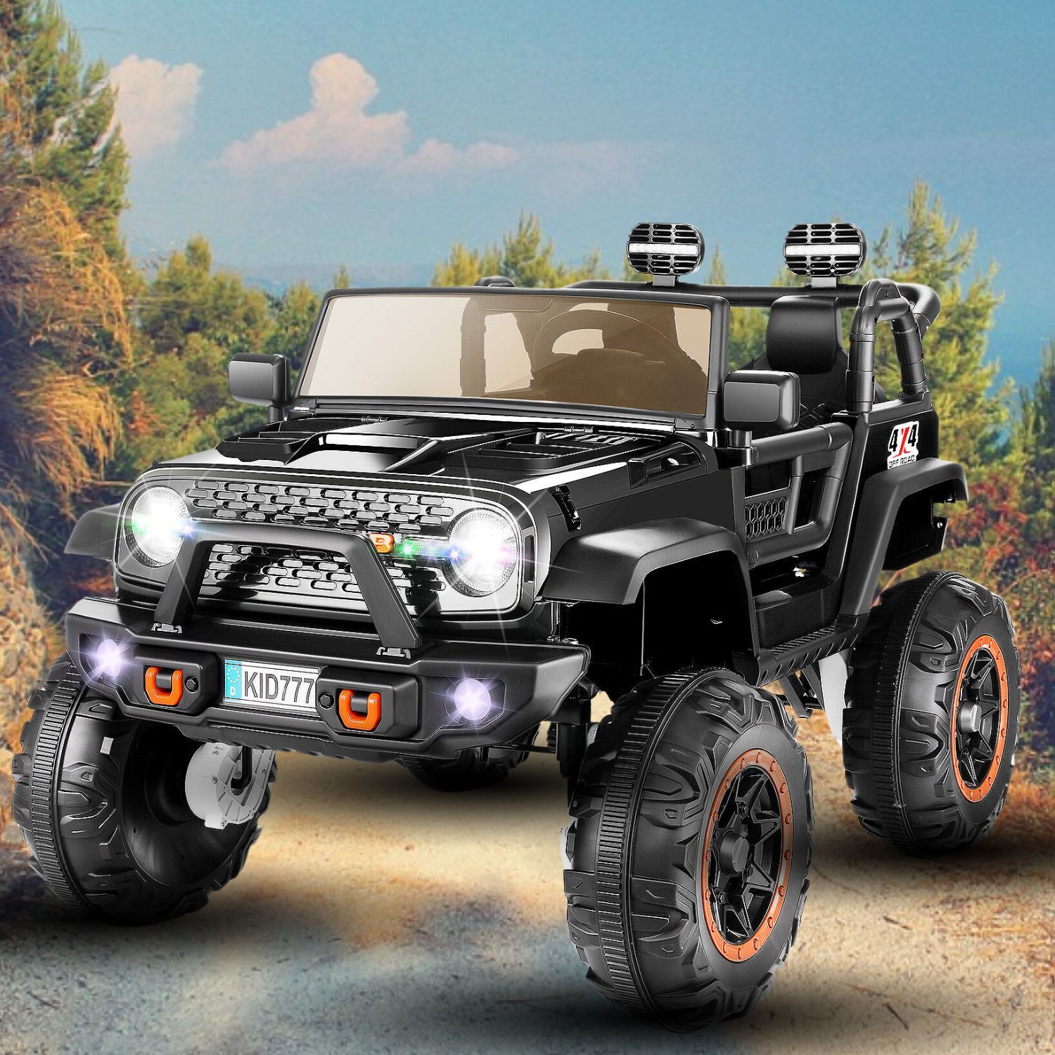 24V Kids Ride On Truck Jeep 2WD/4WD Switchable Ride On Car 400W Battery Powered