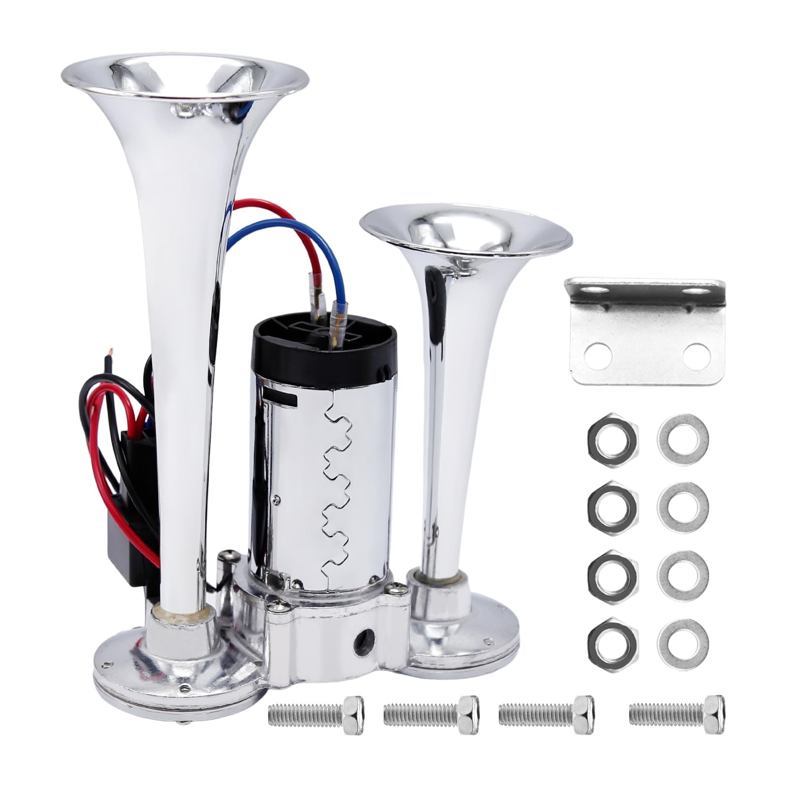 600DB Dual Train Horn 12V Pickup Truck Boat Car Horns Kit With Compressor