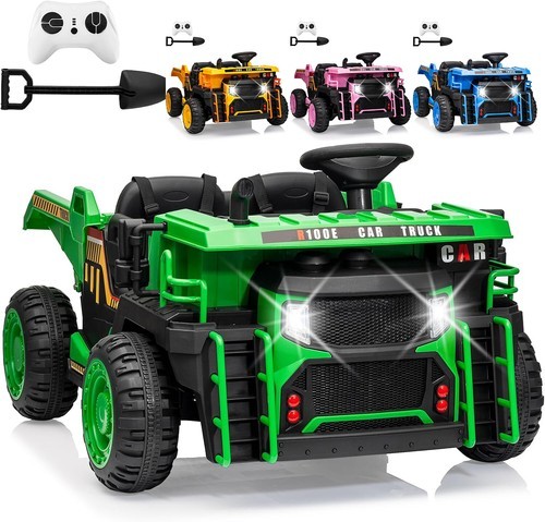 24V Ride On Car Dump Truck 2 Seater Electric Cars for Kids with Remote Control