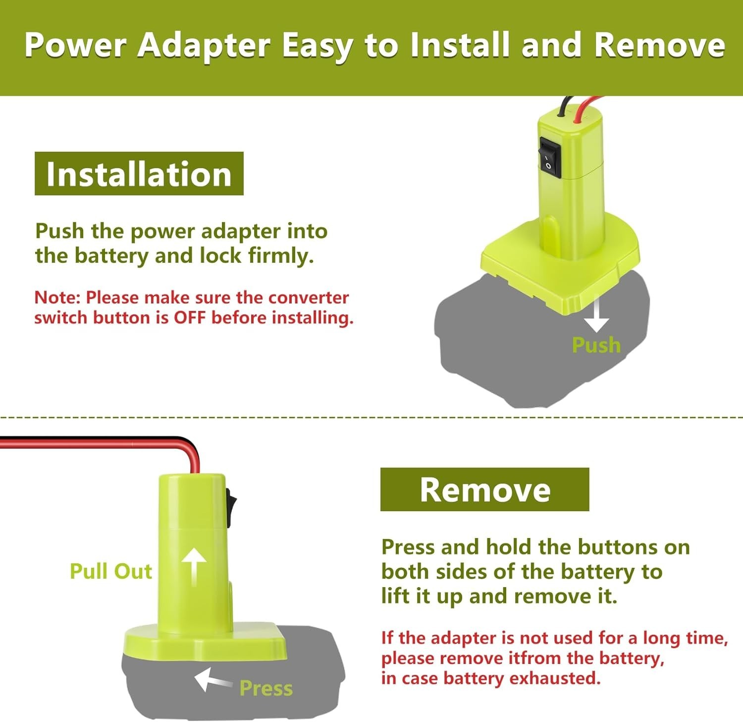 Power Wheel Adapter for Ryobi 18V Battery – Safe & Easy for DIY Projects
