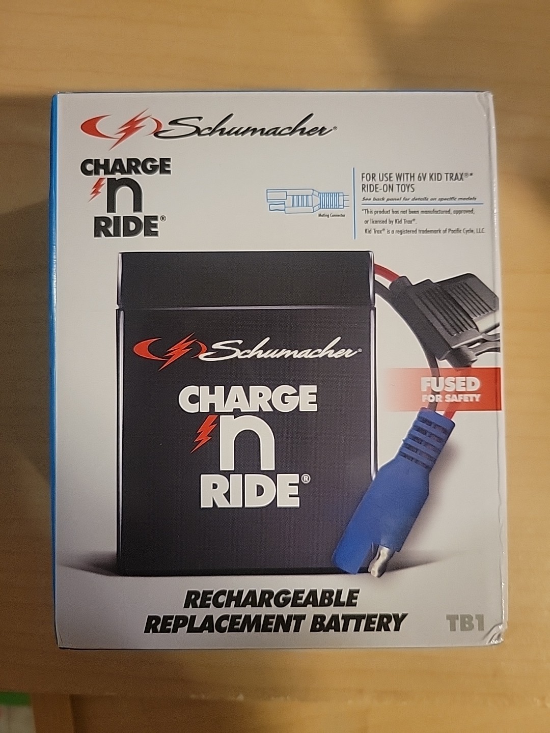 Schumacher Charge N Ride TB1 Rechargeable Replacement Battery 4.5Ah 6V