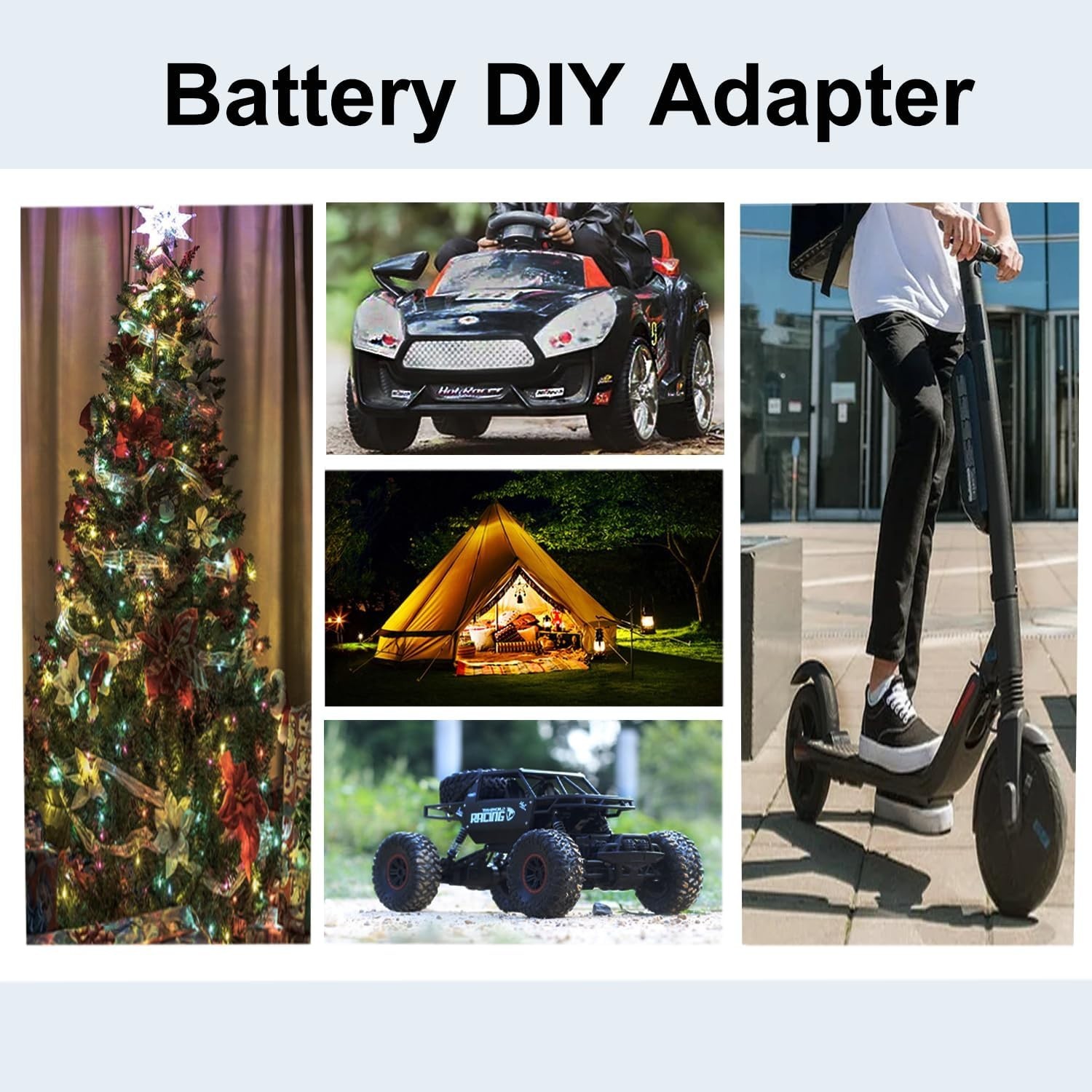 Power Wheels Battery Adapter for Ryobi 18V with 30A Fuse & Waterproof Design