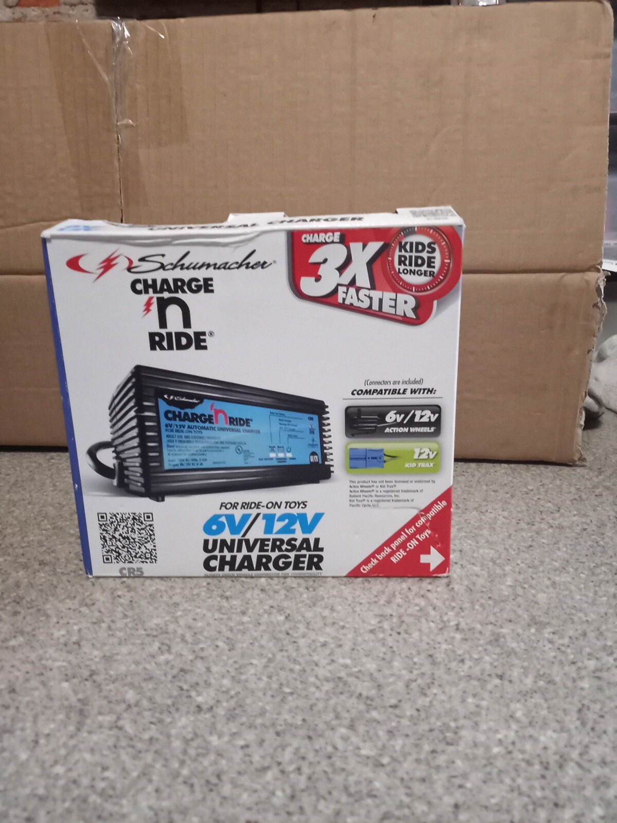 Schumacher Charge N Ride 6V 12V CR5 Fast Battery Charger for Ride On Toys