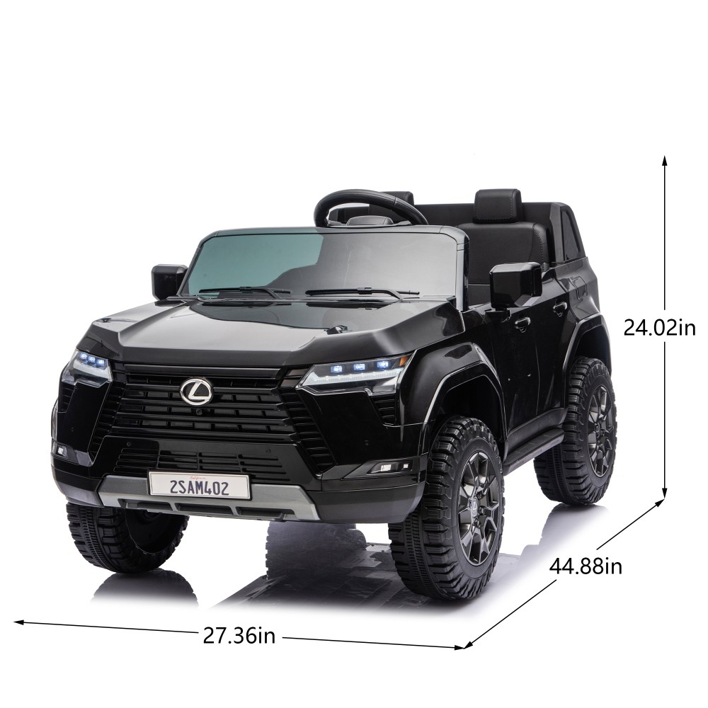 24V 2-Seaters Kids Ride On Car Lexus GX550 Electric Turck Four-wheel Suspension