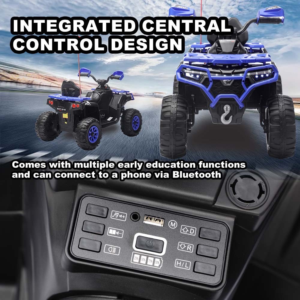 24V ATV Toy Cars for Kids Ages 3-8 Ride On Electric Vehicle