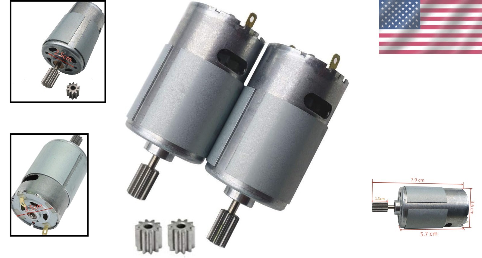 Children’s Electric Car Motor Replacement – 12V 15000RPM