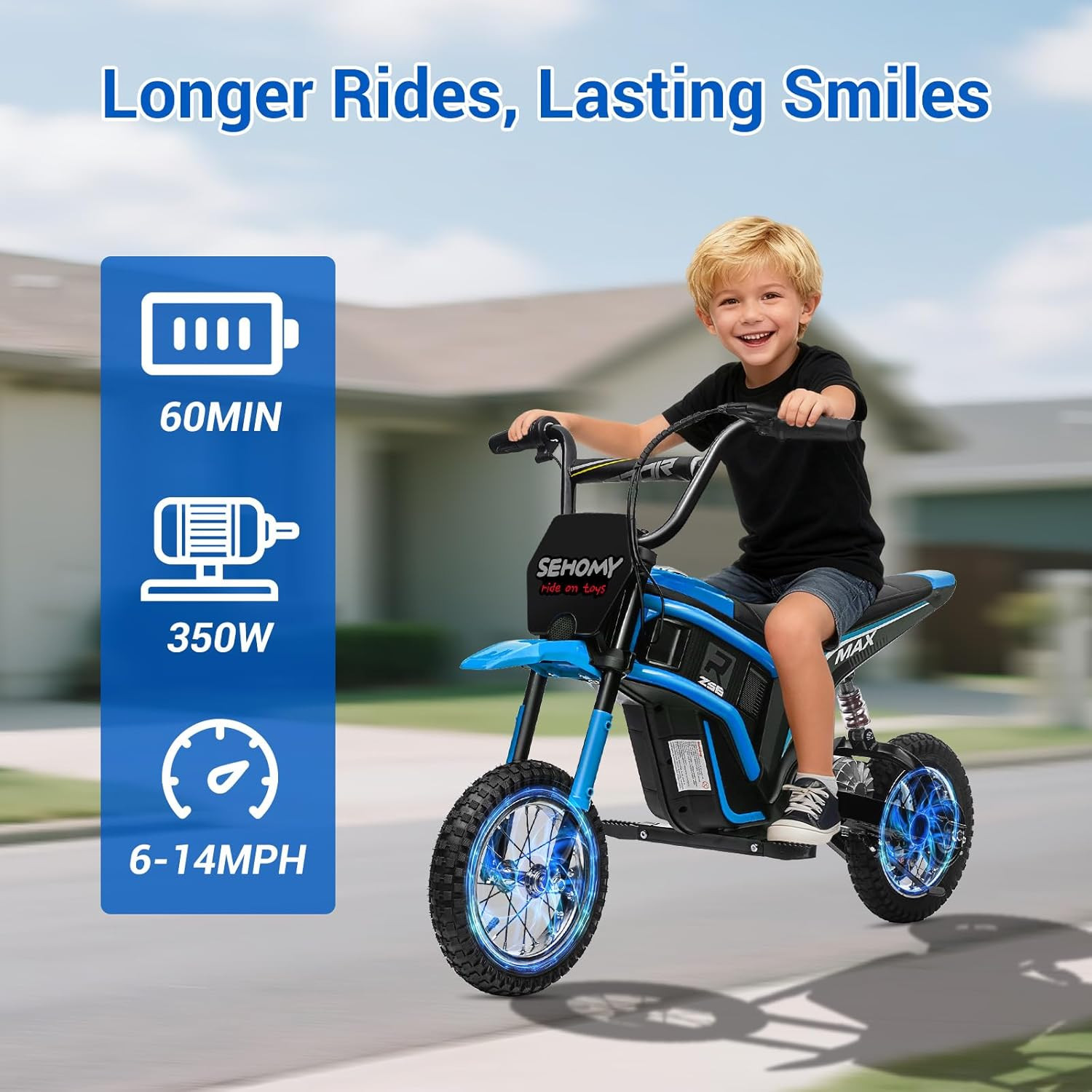 24V 350W Electric Dirt Bike Off-Road Electric Motorcycle w/ Twist Grip Throttle