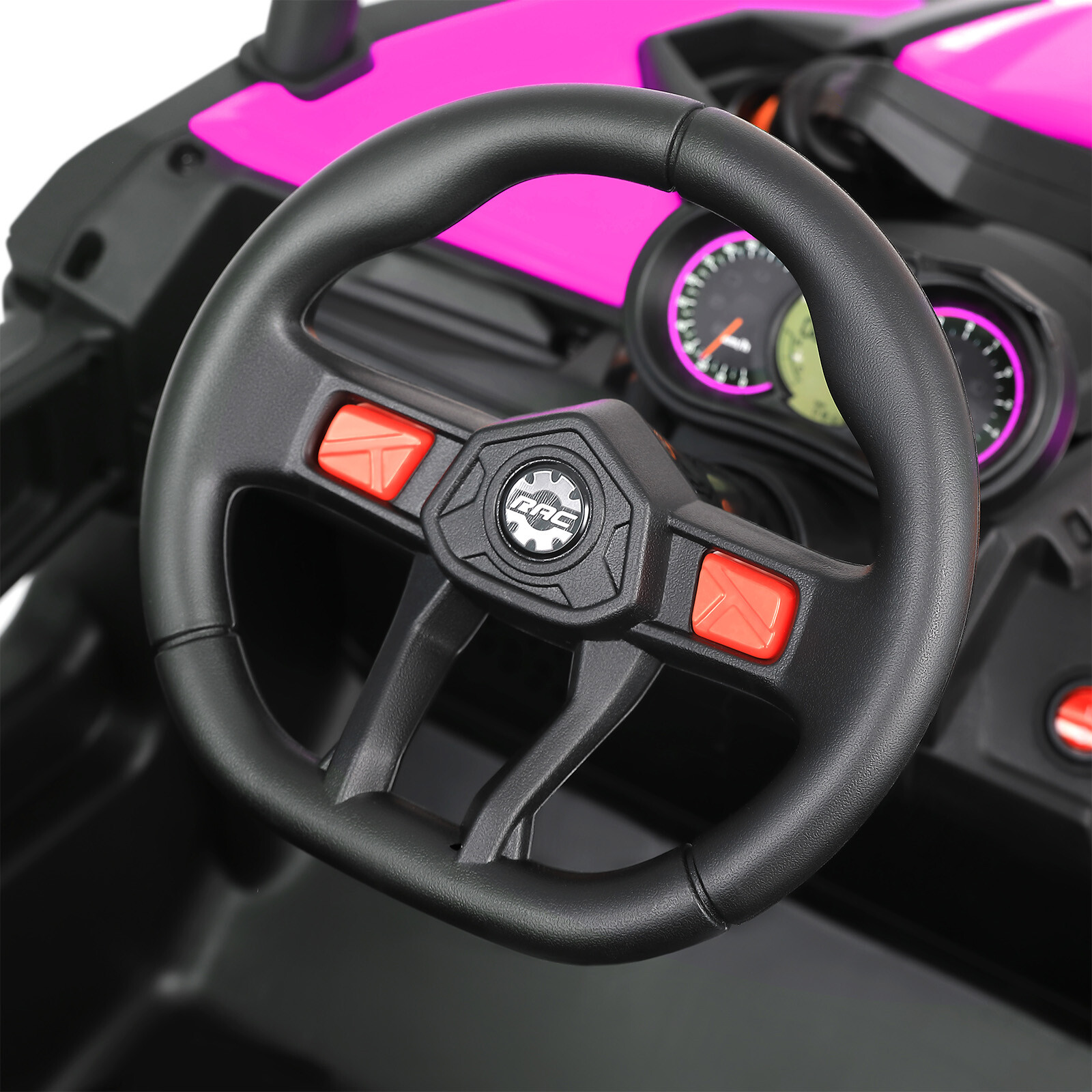 12V Kids Pink Ride On UTV Vehicle Electric Off-Road Car with Music, RC, LED