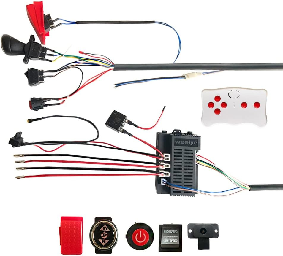 12 Volt DIY Modified Wires Harness for Power Wheel,12V High Power Self-Made Dual