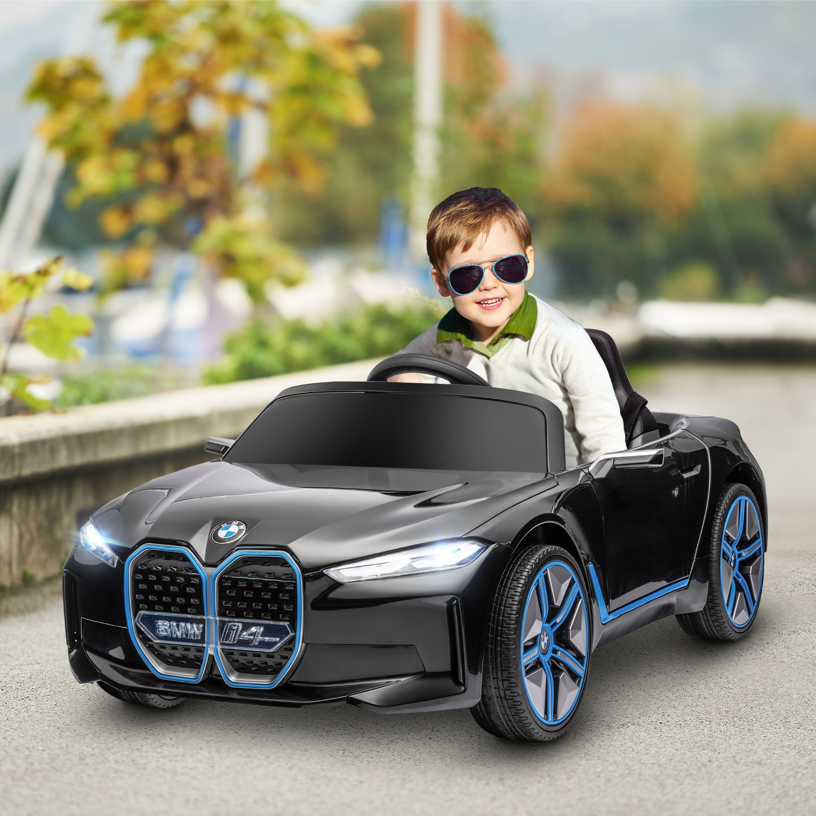 12V Electric Ride On Car with Remote Control Battery Powered Toy for Kids 3-6