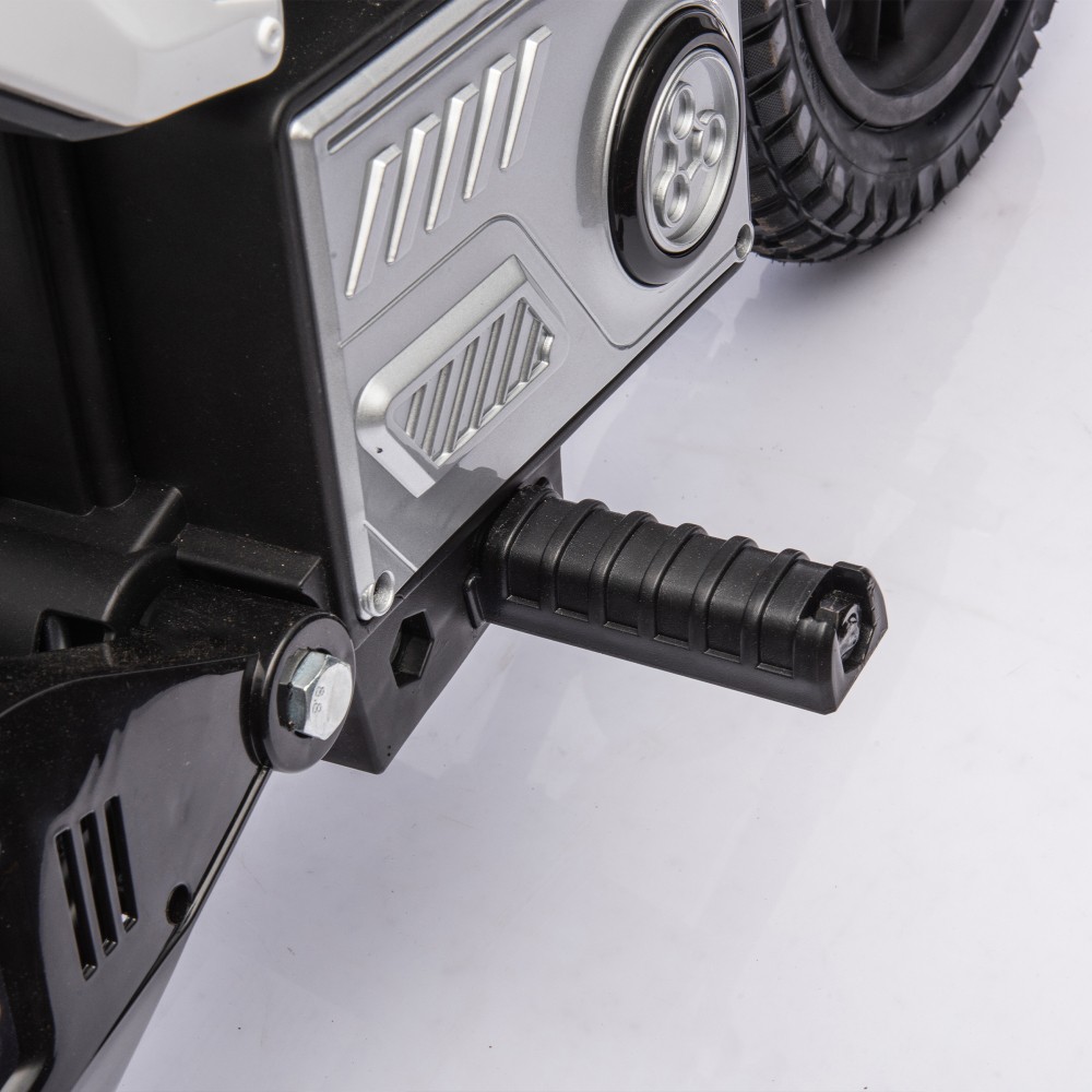 24V Kids Electric Motorcycle Toy, 200W Motor, LED Lights, Bluetooth MP3, 9.3MPH