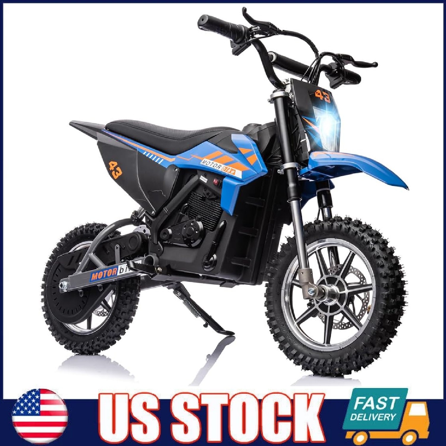36V Ride On Dirt Bike for Teens ,15.5MPH Electric Off-Road Motorcycle ,LED Light