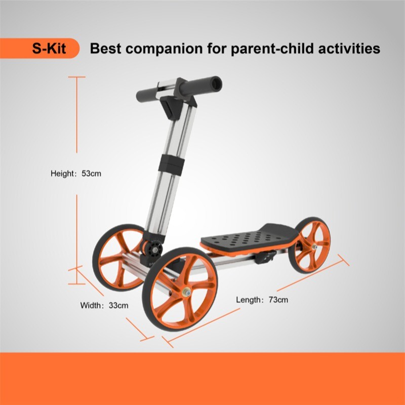 20 in 1 Constructible Kid Balance Bike Kit Sit/Stand Scooter Toys for Age 1-4