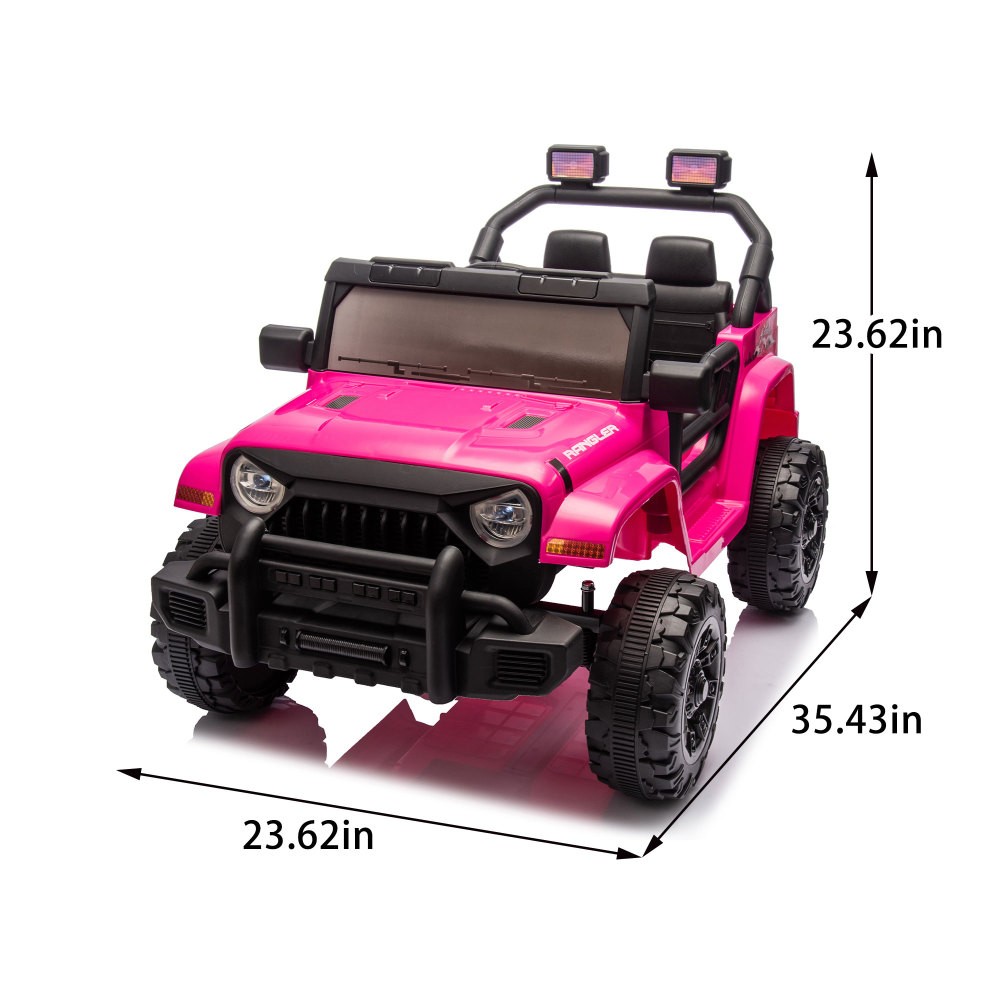 12V Kids Ride On Electric Car W/Parents Control,Dual drive,Four-wheel Suspension