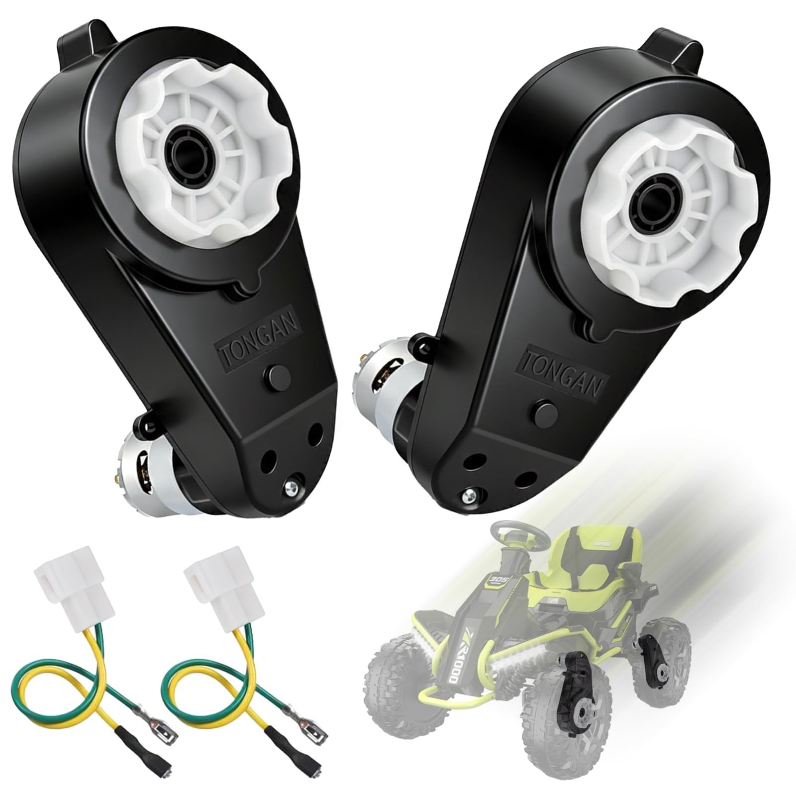 24V High-Speed Motor Upgrade Gearbox for Ride-On Toys – 2 Pcs, 40000RPM Parts