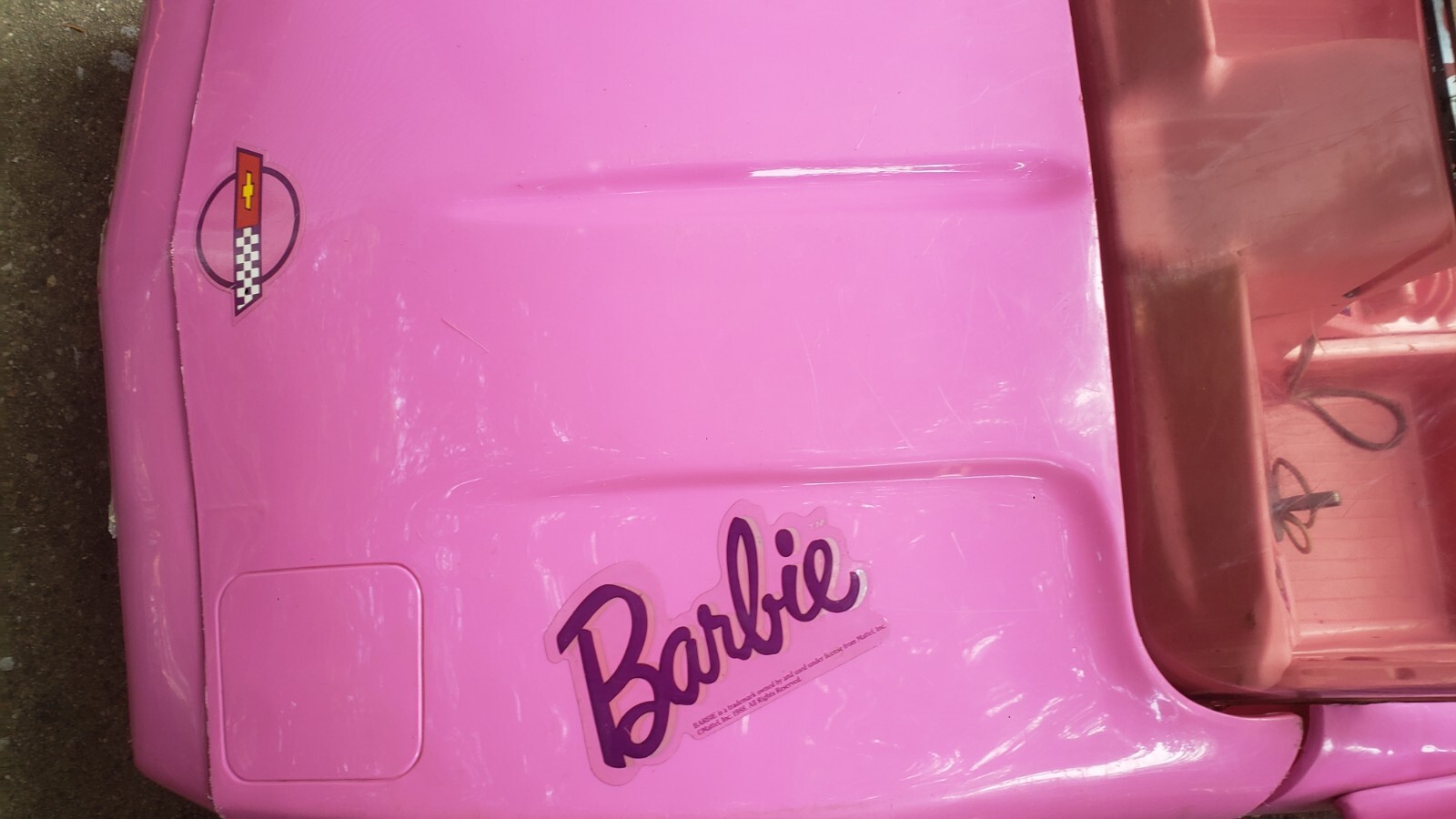 Barbie Corvette 1990 Vintage Power Wheels Pink Original SHIPPED