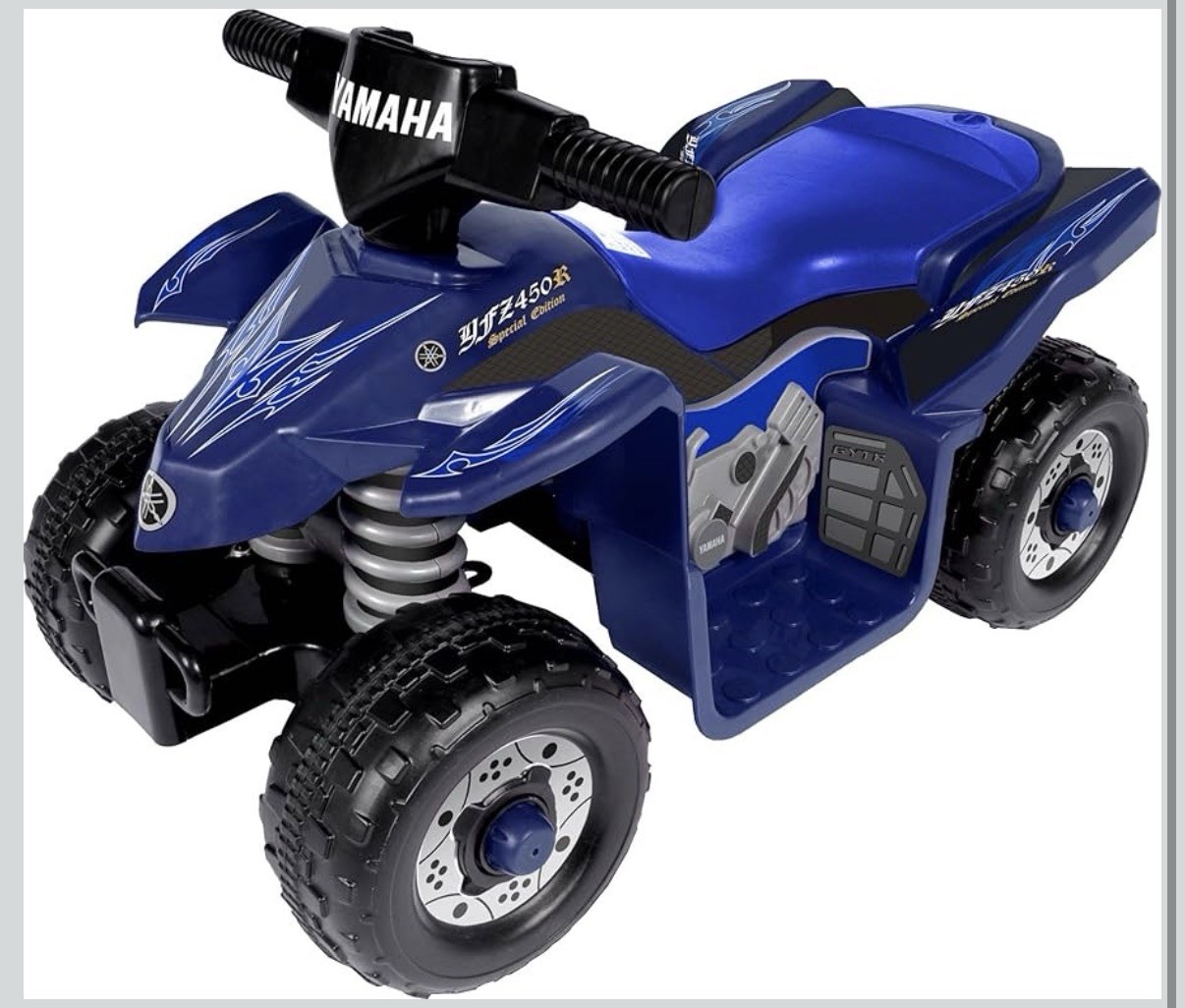 Yamaha Electric Ride-On Mini Quad Bike 6 Volt Blue Boys ATV Style YF450R Design