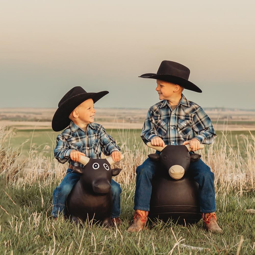 Bouncy Bull Kids Toys – Rodeo Ride On Toys for Ages 3+ – Bouncy Animals for T…