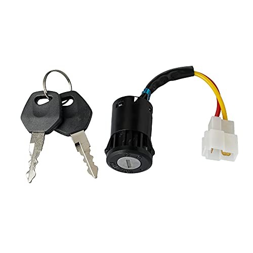 2 Wires Ignition Switch Key Starter Switch with 2 Keys On-Off for Kids