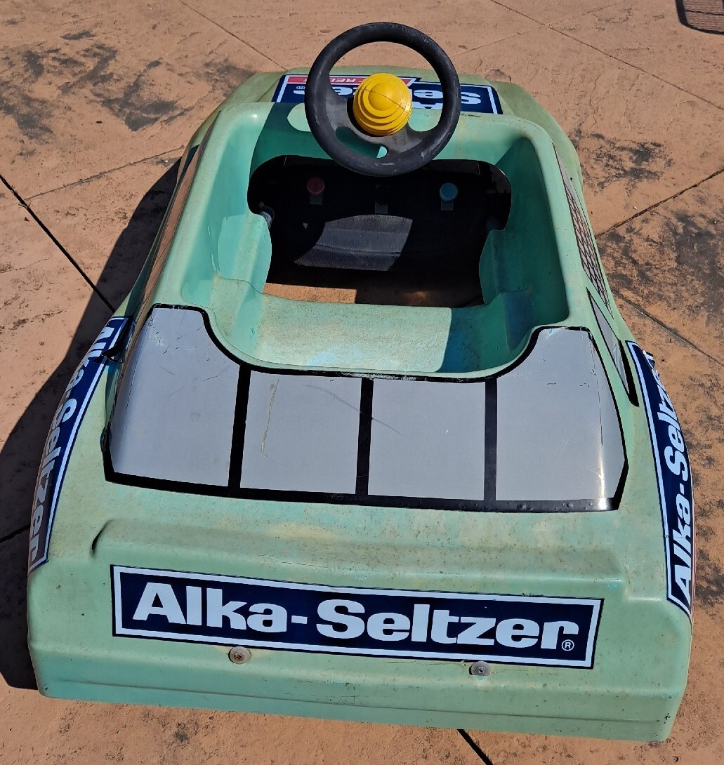 1991 Kid Ride on Electric Car, Alka Seltzer 52 Jimmy Means,Nascar Kingsbury Toys