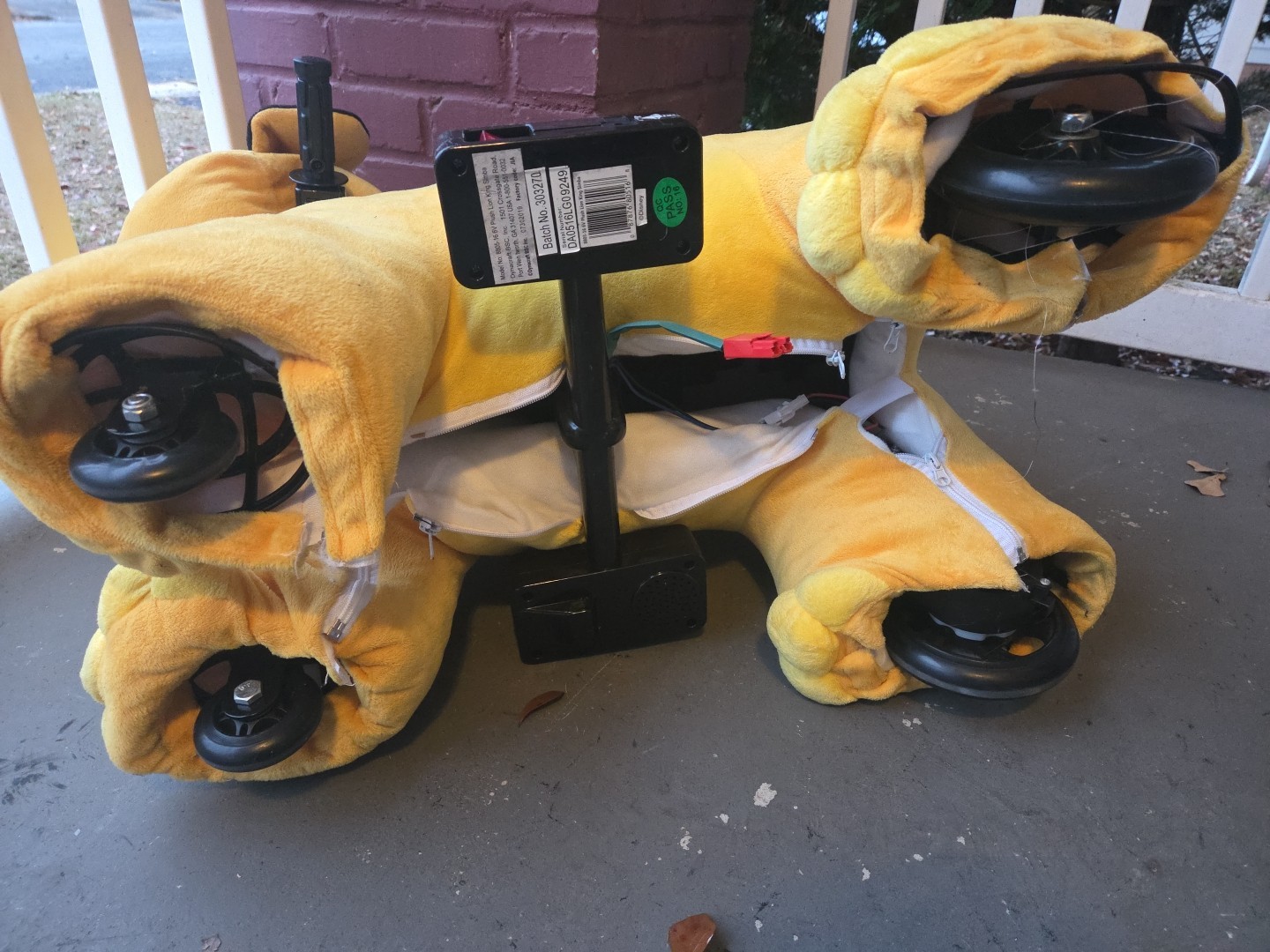 Lion King 6 Volt Cub Simba Plush Ride On By Dynacraft With New Battery